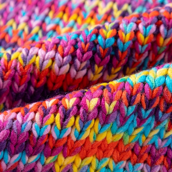 🚨L11 Pink Confetti Drop Shoulder Open Front Cardigan - Picture 9 of 9